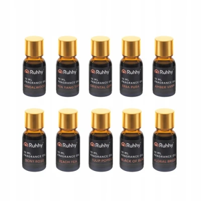 Ruhhy 27222 Éterické oleje 10 x 10 ml + 2 kvapkadlá