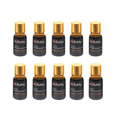 Ruhhy 27222 Éterické oleje 10 x 10 ml + 2 kvapkadlá