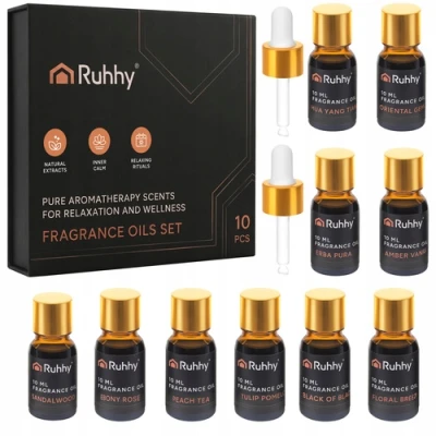 Ruhhy 27222 Éterické oleje 10 x 10 ml + 2 kvapkadlá