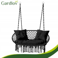 Gardlov 27377 Dvojité závěsné houpací křeslo, nosnost 300 kg, černé