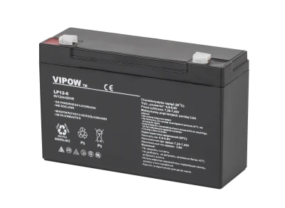 Vipow BAT0201 Gelový akumulátor 6 V, 12 Ah