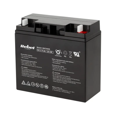 Rebel BAT0405 Gelový akumulátor 12 V, 17 Ah