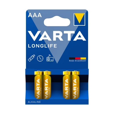 Varta BAT0348 Alkalická baterie Longlife R3 (AAA) - 4 ks