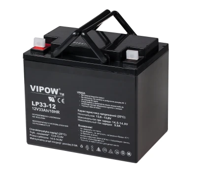 Vipow BAT0227 Gelový akumulátor 12 V, 33 Ah