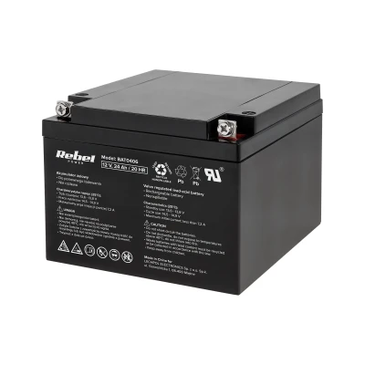 Rebel BAT0406 Gelový akumulátor 12 V, 24 Ah