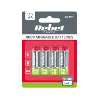 Rebel BAT2012 Dobíjecí baterie AA Ni-MH 2600 mAh 1,2 V, 4 ks  