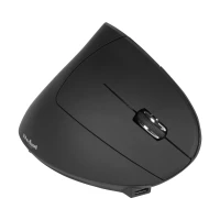 Rebel KOM1035 Ergonomická vertikálna bezdrôtová myš, čierna