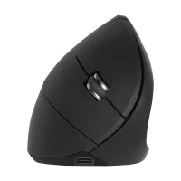 Rebel KOM1035 Ergonomická vertikálna bezdrôtová myš, čierna