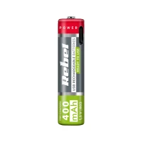 Rebel BAT2015 Dobíjecí baterie AAA Li-ion 1,5 V 400 mAh, 2 ks