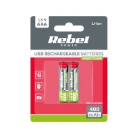 Rebel BAT2015 Dobíjecí baterie AAA Li-ion 1,5 V 400 mAh, 2 ks