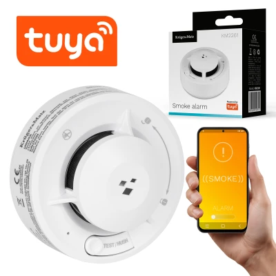Kruger&Matz KM2261 Bezdrôtový detektor dymu Tuya KD122LH