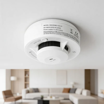 Kruger&Matz KM2261 Bezdrôtový detektor dymu Tuya KD122LH