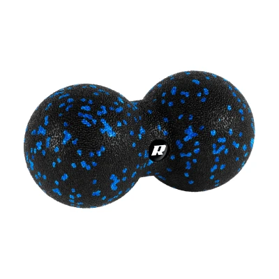 Rebel RBA-3056 Masážna dvojitá loptička 8 cm, EPP, čierno-modrá
