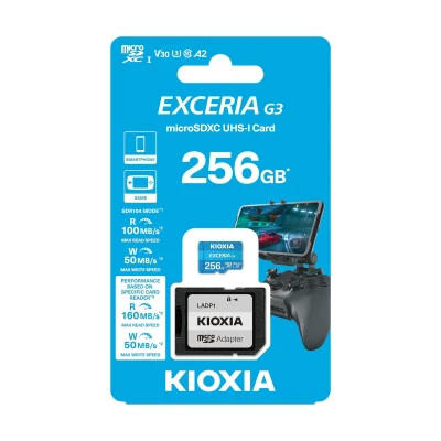 Kioxia KIO-LMEX3L256GG2 MicroSD karta 256 GB UHS-I U3 V30 s adaptérem