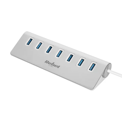 Rebel KOM1091 USB rozbočovač, USB 3.0, 7 portů