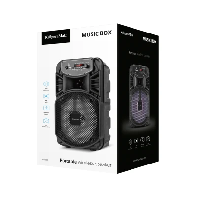 Kruger&Matz KM0555 Prenosný bezdrôtový reproduktor Music Box, 10 W, 1200 mAh