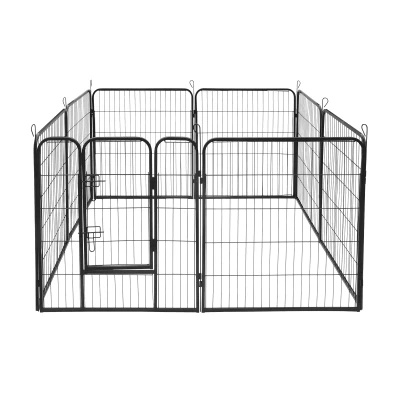 Rebel RA-1208 Modulárny ohrada pre psov, oceľ, 8 panelov, veľkosť XL, 80 x 100 cm