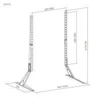 Kruger&Matz KM1309 Univerzálne podstavce pod televízor 23" - 75", nosnosť 40 kg