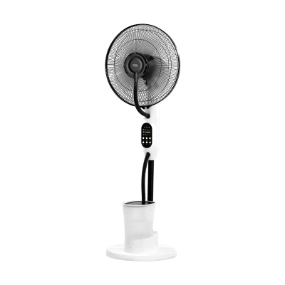 Teesa TSA8067 Stojanový ventilátor s funkcí rozprašování mlhy, 75W, bílo-černý