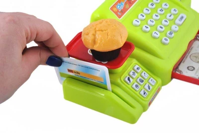 KIK Detská pokladňa + príslušenstvo - zelená