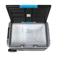 Teesa TSA6005 Prenosná kompresorová chladnička s mrazničkou, objem 50 l, 12/24 V DC a 230 V AC, Bluetooth