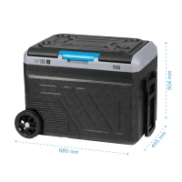Teesa TSA6005 Prenosná kompresorová chladnička s mrazničkou, objem 50 l, 12/24 V DC a 230 V AC, Bluetooth