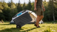 Teesa TSA6005 Prenosná kompresorová chladnička s mrazničkou, objem 50 l, 12/24 V DC a 230 V AC, Bluetooth