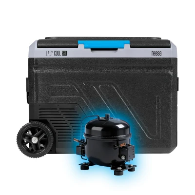 Teesa TSA6005 Prenosná kompresorová chladnička s mrazničkou, objem 50 l, 12/24 V DC a 230 V AC, Bluetooth