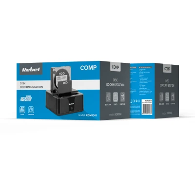Rebel KOM1041 Dokovacia stanica pre pevné disky HDD/SSD, USB 3.0
