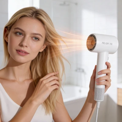 Teesa TSA0531 Vysoušeč vlasů PRO DRY 700, 1600 W, černý