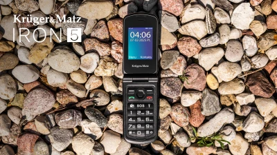 Kruger&Matz KM0466 Mobilný telefón Iron 5, Dual SIM, Bluetooth, 4G, čierny