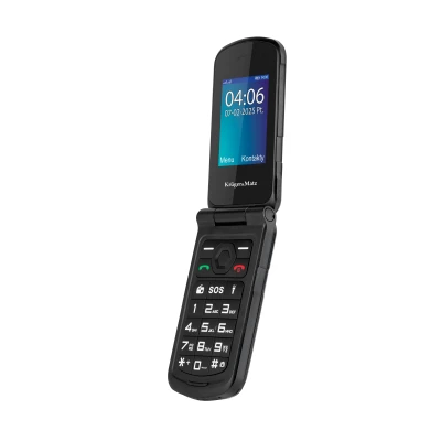 Kruger&Matz KM0466 Mobilný telefón Iron 5, Dual SIM, Bluetooth, 4G, čierny