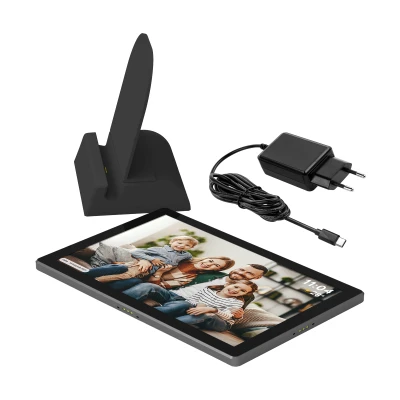 Kruger&Matz KM1104 Digitální fotorámeček Frameo WiFi 10,1" s vestavěnou baterií, černý