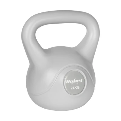 Rebel RBA-2322G Kettlebell Active 24 kg, šedý