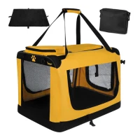 Purlov 27480 Prepravná taška pre zvieratá 60 x 42 x 44 cm, do 25 kg, čierno-žltá