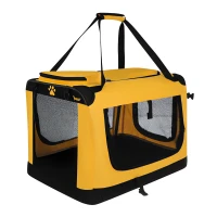 Purlov 27480 Prepravná taška pre zvieratá 60 x 42 x 44 cm, do 25 kg, čierno-žltá