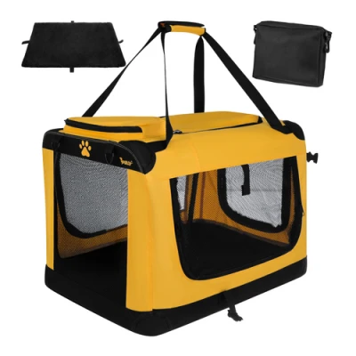 Purlov 27480 Prepravná taška pre zvieratá 60 x 42 x 44 cm, do 25 kg, čierno-žltá