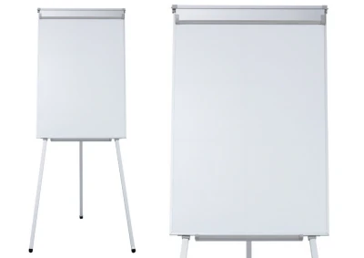 LEAN 20704 Magnetická flipchart tabule na trojnožce, 70×100 cm, bílá 