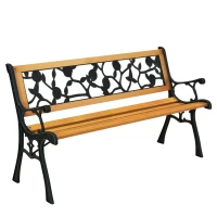 LEAN 26567 Zahradní lavice s opěradlem 125 × 53 × 73 cm