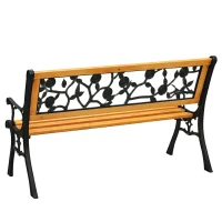 LEAN 26567 Zahradní lavice s opěradlem 125 × 53 × 73 cm