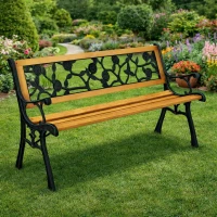LEAN 26567 Zahradní lavice s opěradlem 125 × 53 × 73 cm