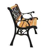 LEAN 26567 Zahradní lavice s opěradlem 125 × 53 × 73 cm