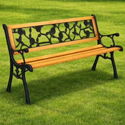 LEAN 26567 Zahradní lavice s opěradlem 125 × 53 × 73 cm
