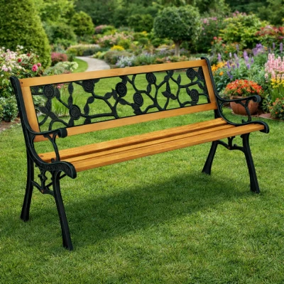 LEAN 26567 Zahradní lavice s opěradlem 125 × 53 × 73 cm