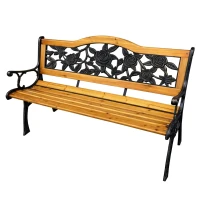 LEAN 26570 Zahradní lavice s opěradlem 125 × 53 × 73 cm