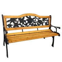 LEAN 26570 Zahradní lavice s opěradlem 125 × 53 × 73 cm