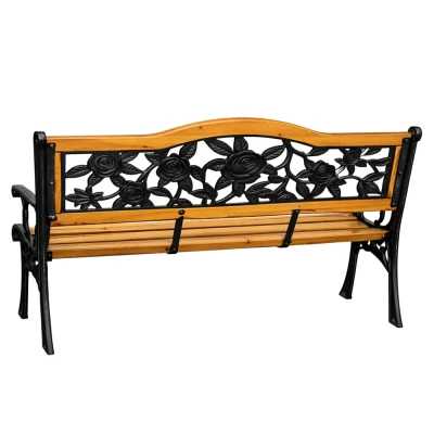 LEAN 26570 Zahradní lavice s opěradlem 125 × 53 × 73 cm