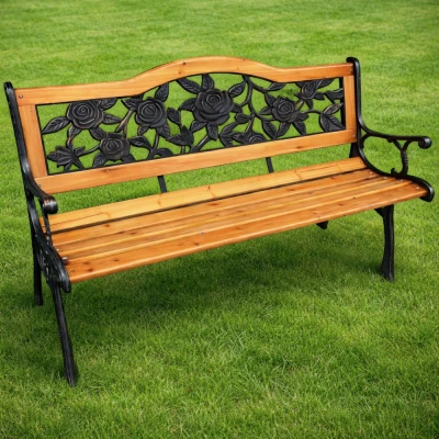 LEAN 26570 Zahradní lavice s opěradlem 125 × 53 × 73 cm