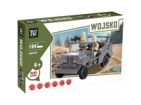 ICOM Blocki Stavebnice americký vojenský jeep Willys MB WW2 + 2 minifigurky 199 dílů