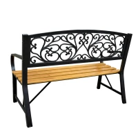 LEAN 29326 Zahradní lavice s opěradlem 118 × 51,5 × 87 cm